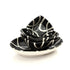 Modern Black & White Blue Pottery Bowl & Plate Set – Handcrafted Jaipur Art
