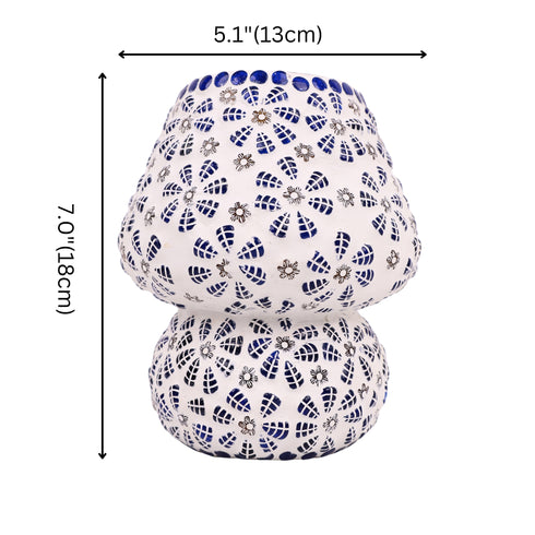 Mosaic Decorative Electric Table Lamp- Floral Pattern
