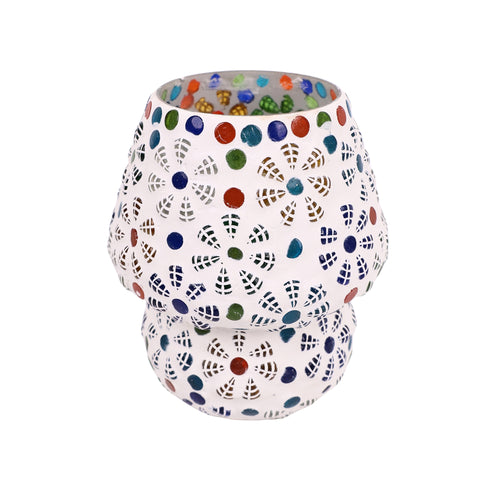 Mosaic Decorative Electric Table Lamp- Floral Pattern