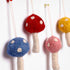 Multicolour Christmas Décor Handmade Needled Felt Work Mushroom Hanging Set