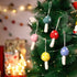Multicolour Christmas Décor Handmade Needled Felt Work Mushroom Hanging Set