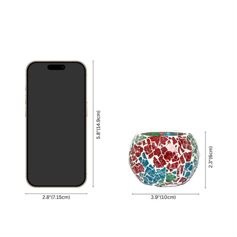 Multicolour Mosaic T-light Holders