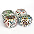 Multicolour Mosaic T-light Holders – Set of 4