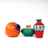 Multicoloured Handcrafted Terracotta Pots for Home Decor - Set of 3 - Warli Hand Painting