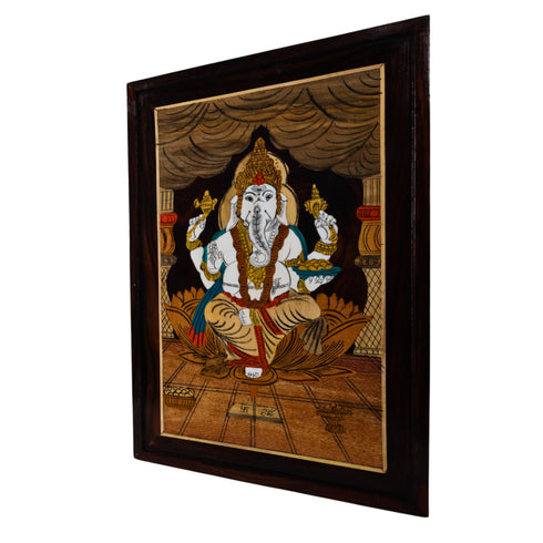 Mysore Inlay Lord Ganesha Wall Decor