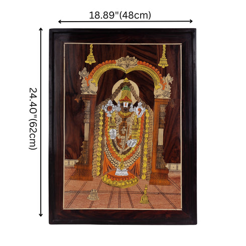 Mysore Inlay Lord Tirupati Balaji Wall Decor