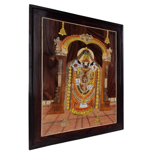Mysore Inlay Lord Tirupati Balaji Wall Decor