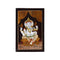 Mysore Inlay Rosewood Painting – Lord Ganesha Seated on a Lotus