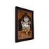 Mysore Inlay Rosewood Painting – Lord Ganesha Seated on a Lotus