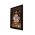 Mysore Inlay Rosewood Painting of Lord Ganesha with Offerings