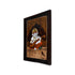 Mysore Inlay Rosewood Painting of Lord Ganesha with Veena