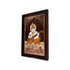 Mysore Inlay Rosewood Painting of Lord Ganesha with Veena and Offerings