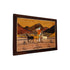 Mysore Inlay Rosewood Painting of a Farmer with Animal Companions