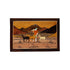 Mysore Inlay Rosewood Painting of a Farmer with Animal Companions