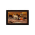 Mysore Inlay Rosewood Painting of a Lady with Cattle and Temple