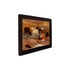 Mysore Inlay Rosewood Painting of a Lady with Cattle and Temple