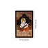 Mysore Inlay Rosewood Painting of Lord Ganesha with Veena