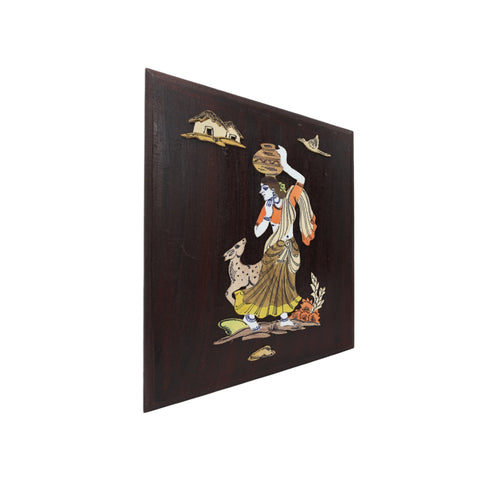 Mysore Inlay Rural life Painting