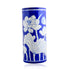 Natriel Blue Pottery Decorative Cylindrical Vase - blue