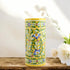 Natriel Blue Pottery Decorative Cylindrical Vase