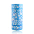 Natriel Blue Pottery Decorative Cylindrical Vase—Cyan Blue