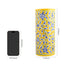 Natriel Blue Pottery Decorative Cylindrical Vase—Yellow