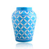 Natriel Blue Pottery Decorative Handi Vase—Cyan Blue