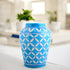 Blue Pottery Decorative Handi Vase—Cyan Blue
