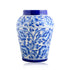 Natriel Blue Pottery Decorative Handi Vase—White and Blue