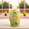 Natriel Blue Pottery Decorative Handi Vase—Yellow