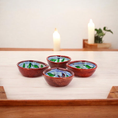 Natriel Blue Pottery Diyas-Set