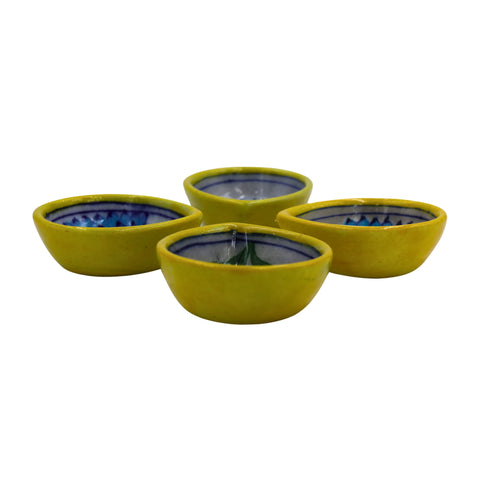Natriel Blue Pottery Diyas-Set