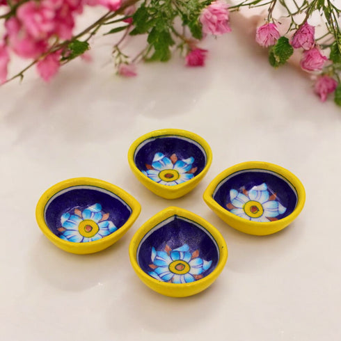 Natriel Blue Pottery Diyas-Set