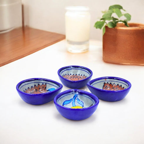 Natriel Blue Pottery Diyas-Set
