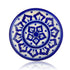 Natriel Blue Pottery Floral Pattern Decorative Plate—Cobalt Blue—6” 6