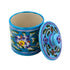 Natriel Blue Pottery Jar with Lid