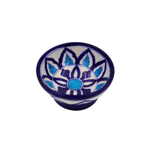 Natriel Blue Pottery Round Bowl