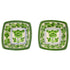 Natriel Blue Pottery Square Bowls