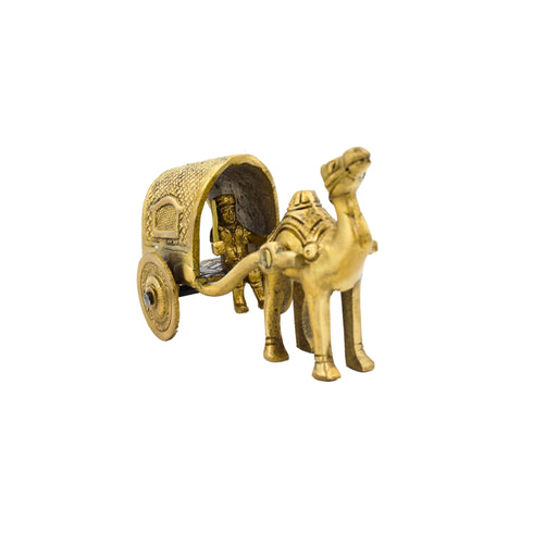 Natriel Brass Camel Cart