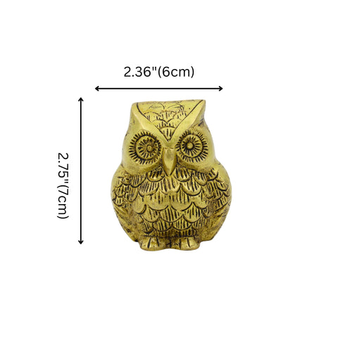 Natriel Brass Owl Statue