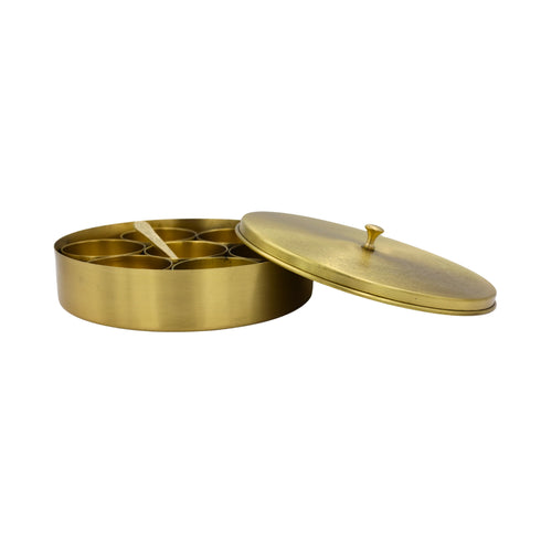 Natriel Brass Spice Box