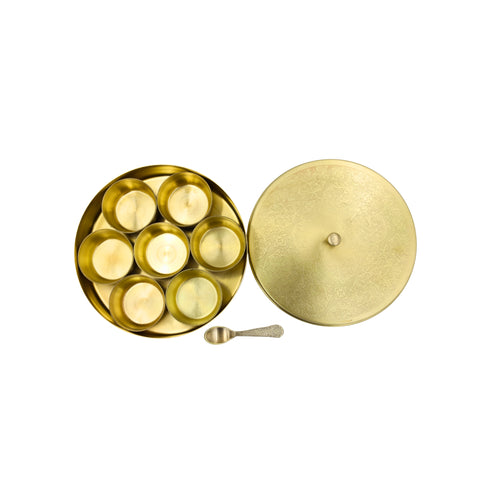 Natriel Brass Spice Box