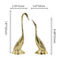 Natriel Brass Swan Pair