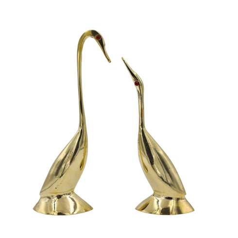 Natriel Brass Swan Pair