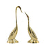 Natriel Brass Swan Pair