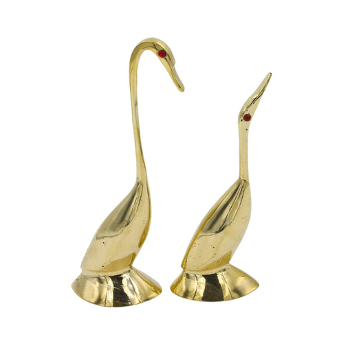 Natriel Brass Swan Pair