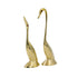 Natriel Brass Swan Pair