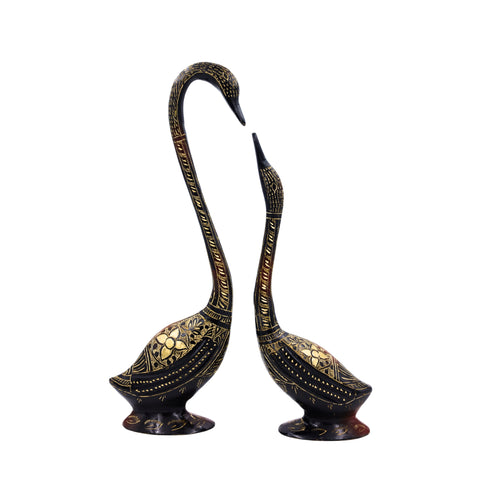 Natriel Brass Swan Pair