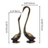 Natriel Brass Swan Pair