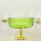 Green Decorative Glass Fruit Bowl – Elegant Centerpiece for Dining and Home Decor